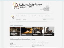 Tablet Screenshot of katzenschutzverein-siegen.de